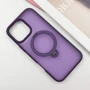 Чехол для iPhone Mobile Case Metal Buttons with MagSafe HQ Ring Purple for iPhone 16 Pro Max: Материалы поликарбонат и полиуретан