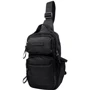 Мужская сумка-слинг Volunteer черная (VT-1713-21-black)