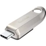 USB-флешка SanDisk 128GB Ultra Luxe Type-C Silver (SDCZ75-128G-G46): Стандарт USB USB Type-C / USB 3.2