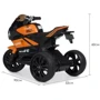 Дитячий електромотоцикл 3 колісний Bambi Racer Yamaha помаранчевий (M 4135EL-7): Матеріал корпусу пластик