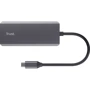 Адаптер Trust Adapter Dalyx USB-С to 2xUSB3.2+2хUSB-С+HDMI+RJ45 Black (24968_TRUST): Интерфейс подключения USB-C
