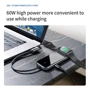 Адаптер Baseus Adapter Superlative USB-C to 2xUSB3.0+HDMI+3.5mm Deep Grey with Wireless Charger (CAHUB-AZ0G) for Apple Watch фото 11