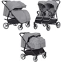 Универсальная коляска 2 в 1 для двойни Carrello Connect Rock Gray (CRL-5502/1)