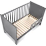 Детская кроватка Klups IWO 140х70 см с перегородкой серая