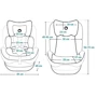 Детское автокресло Lionelo Aart I-Size Beige Latte (LO-AART I-SIZE BEIGE LATTE): Регулировка высота подголовника, наклон спинки, высоты внутренних ремней