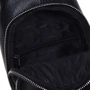 Чоловіча сумка-слінг Borsa Leather чорна (K15058-black): Матеріал Натуральна шкіра