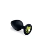 Анальная пробка CRYSTAL Black Silicone Chrysolite, L