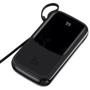 Зовнішній акумулятор Baseus Power Bank 20000mAh з Lightning Cable Q Pow Display 15W Black (PPCX000202): Вбудований кабель Apple Lightning