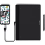 Графический планшет XP-Pen Deco Fun XS Black: Рабочая поверхность 121.9x76.2 мм