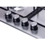 Варочная поверхность газовая Ventolux HG631 B2 (X): Рабочая поверхность нержавеющая сталь