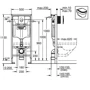 Grohe Rapid SL 38721001 Инсталляционный комплект 3 в 1 (с кнопкой 38505000): Тип Комплект