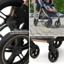 Универсальная коляска 3 в 1 Kinderkraft Esme Pure Black (KSESME00BLK3000): Ширина шасси 60
