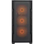 Корпус Cougar Uniface RGB Black (385C780.0001): Материал передней панели сталь