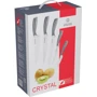 Набор кухонных ножей Vinzer Crystal 6 пр. (50113): В комплекте Подставка