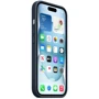 Чехол для iPhone Apple for iPhone 15 Plus FineWoven Case with MagSafe Pacific Blue (MT4D3) : Цвет синий