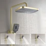 Душевая система Lefton Thermostatic Shower System with 5 Water Modes and Temperature Display Screen-SST2206 Brushed Gold фото 8