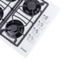 Варильна поверхня газова Perfelli HGG 61524 WH: Робоча поверхня скло (загартоване)