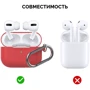 Чехол для наушников AhaStyle Silicone Case with Belt Red (X002CYE7WZ) for Apple AirPods Pro: Тип Чехол
