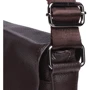 Чоловіча сумка планшет Borsa Leather коричнева (K17859-brown): Фактура матова, Зерниста