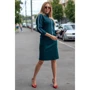 Платье FLFashion Инари ХПИ 3162 52 зеленое повседневное до середины бедра: Вид Повседневные платья