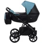 Коляска 2 в 1 Bair Kiwi шкіра 100% BK-7/15 блакитний - чорний фото 8