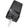 Зовнішній акумулятор Hoco Power Bank 60000mAh J8B Electric 22.5W Black: Вбудований кабель немає