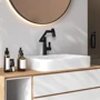Смеситель для раковины Lefton Single-Hole Rotatable Faucet with Temperature Display-BF2204 Matt Black фото 10