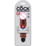 Вибромассажер King Cock 6 Vibr Stiffy Flesh, 17,8х4,2 см, коричневый