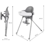 Стульчик для кормления 2 в 1 Kinderkraft Pini Gray (KKKPINIGRY0000) фото 9