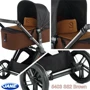 Универсальная коляска 2в1 Jane Muum Micro Brown 2016 (S52): Ширина шасси 60 см