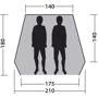 Палатка Outwell Beach Shelter Compton Blue (111230): Материал тента Outtex® UV 100% полиэстер