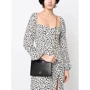 Женский клатч PINKO FLAT CLASSIC VITELLO SETA черный (100455A0F1Z99Q): Фактура Матовая, Гладкая