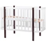 Детская кроватка Babyroom Луна 120х60 см белый - венге (625644)