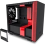 Корпус NZXT H210i Matte Black / Red (CA-H210I-BR): Матеріал передній панелі пластик