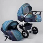 Коляска универсальная 2в1 Victoria Gold Saturn 3 № 0140-С70 (1) абстракция, белая рама, в коробке: Тип коляски Универсальная коляска (2-в-1)
