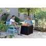 Стол-сундук Keter Cube Rattan коричневый (7290106924840)