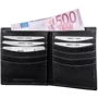 Чоловіче портмоне Smith & Canova чорне (FUL-92410-black): Формат гаманця вертикальний