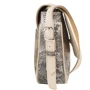 Женская сумка-почтальонка Laskara бежевая (LK-10245-beige-snake): Застежка Магнитная