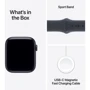 Apple Watch SE 3 GPS + Cellular 40mm Midnight Aluminium Case with Midnight Sport Band - M/L (MEPC4)