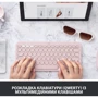 Клавиатура Logitech K380 Multi-Device Bluetooth US Rose (920-009867): Подключение беспроводное