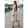 Платье FLFashion Плутос ХПП 3211 44 бежевое повседневное удлиненное миди: Состав Лен