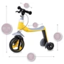 Самокат - беговел MoMi Elios 2в1 yellow (ROBI00032): Материал колес силикон