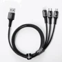 Кабель Baseus USB Cable to Lightning/microUSB/USB-C Halo Data 1.2m Black (CAMLT-HA01): Тип USB Cable - Lightning/microUSB/USB-C