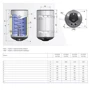 Бойлер Eldom Thermo 100 WV10046 TRG: Объём, л 100