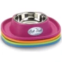 Миска металлическая с мягким ковриком Georplast Soft Touch 600 мл 28x28x5.5 см (20053АЦ): Материал Силикон, Металл