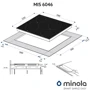 Варочная поверхность электрическая Minola MIS 6046 KBL: Расположение панели спереди