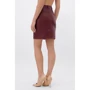 Юбка FashionUp YUB-1075B-M 44 бордовая карандаш до середины бедра: Материал Экокожа