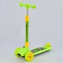 Самокат дитячий триколісний Best Scooter MAXI з світяться колесами PU і складним кермом Light green (76063)