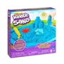 Набор песка для детского творчества - Kinetic Sand Замок Из Песка (голубой, 454 г, формочки, лоток)