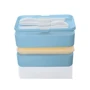 Емкость для хранения Ernesto 2x500 ml 10 pcs blue: Высота, см 10.5